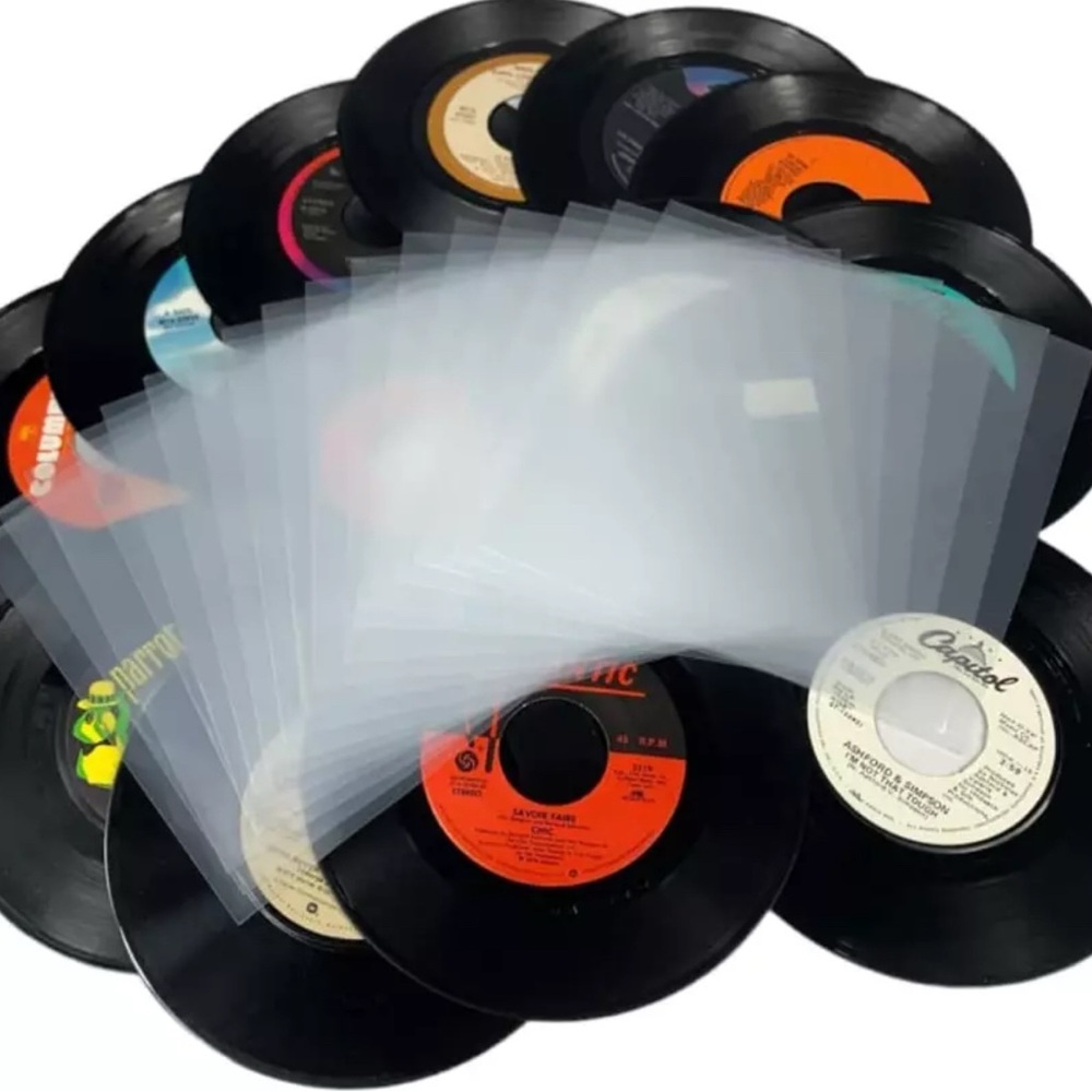 15 Clear Plastic Vinyl Record Album Covers Sleeves